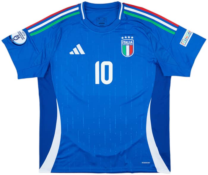 2024-25 Italy Home Shirt Pellegrini #10 - 10/10 - (XL)