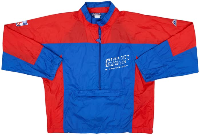 1990s New York Giants Apex One 1/2 Zip Windbreaker Jacket - 5/10 - (L)