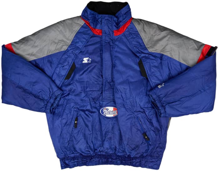 1990s New England Patriots Starter 1/2 Zip Rain Coat - 7/10 - (L)