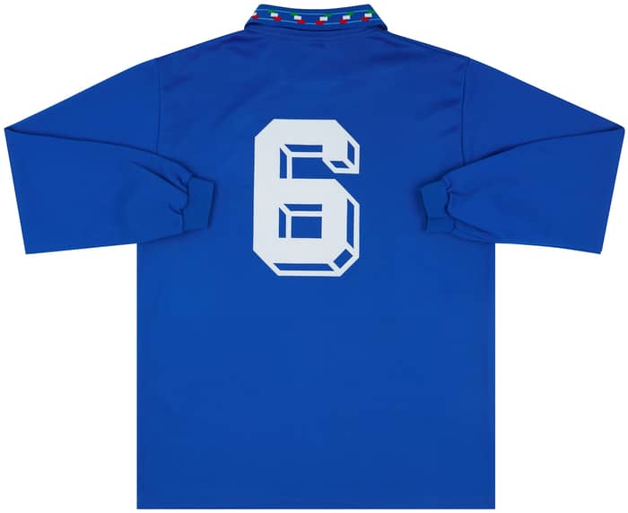 1992 Italy Serie C XI Match Issue Home L/S Shirt #6 (Di Biagio)