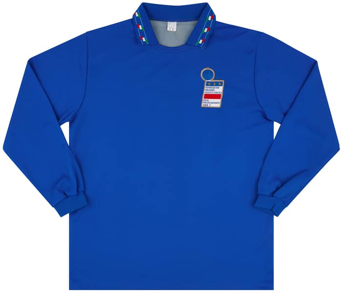 1992 Italy Serie C XI Match Issue Home L/S Shirt #6 (Di Biagio)