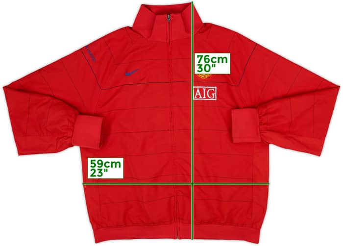 2008-09 Manchester United Nike Track Jacket - 8/10 - (XL)