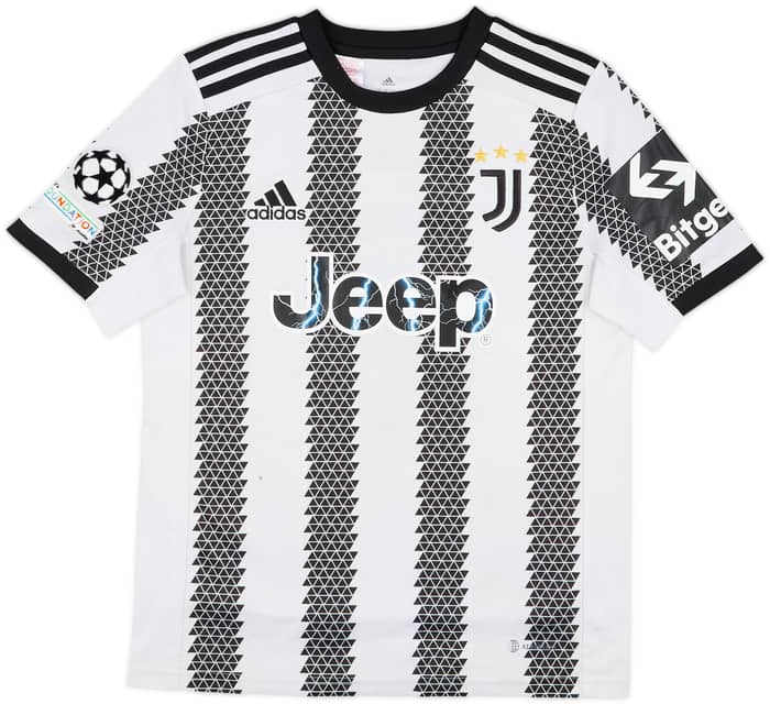2022-23 Juventus Home Shirt Chiesa #7 - 6/10 - (L.Boys)