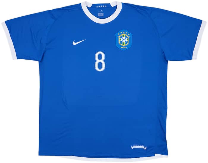 2006-07 Brazil Away Shirt Kaka #8 - 8/10 - (XXL)