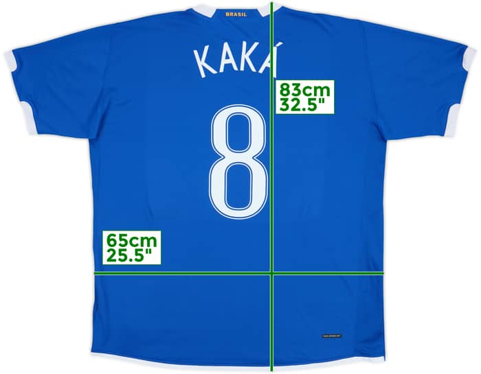 2006-07 Brazil Away Shirt Kaka #8 - 8/10 - (XXL)