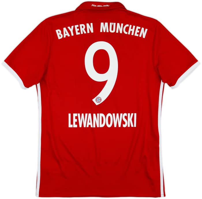 2016-17 Bayern Munich Home Shirt Lewandowski #9 - 6/10 - (S)
