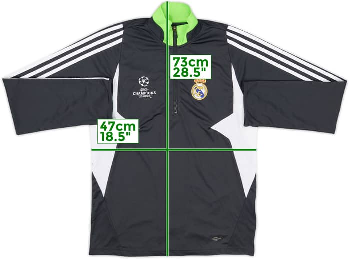 2007-08 Real Madrid adidas CL 1/4 Zip Drill Top - 7/10 - (S)