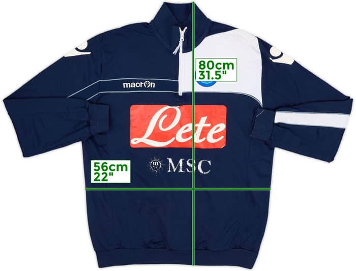 2011-12 Napoli Macron 1/4 Zip Drill Top - 5/10 - (XL)