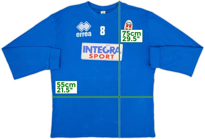 2003-04 Como Player Issue Errea Sweat Top #8 - 5/10 - (XL)