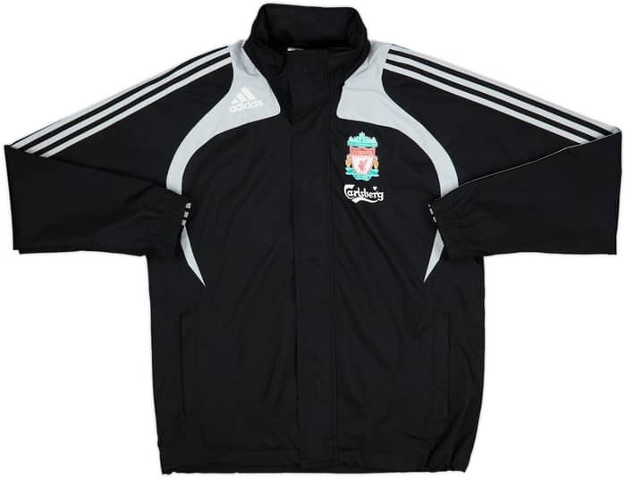 2008-09 Liverpool adidas Hooded Rain Jacket - 10/10 - (S)