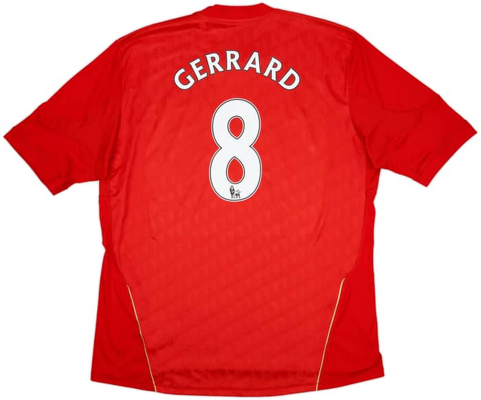 2010-12 Liverpool Home Shirt Gerrard #8 - 6/10 - (3XL)
