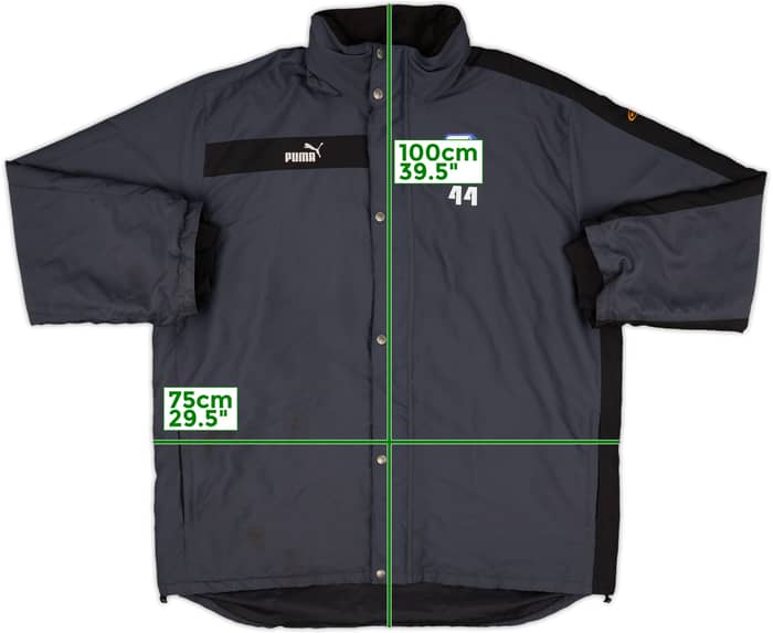 2005-06 Utrecht Player Issue Puma Padded Bench Coat #44 - 7/10 - (XXL)