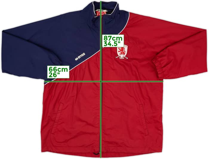 2007-08 Middlesbrough Errea Track Jacket - 5/10 - (XXL)