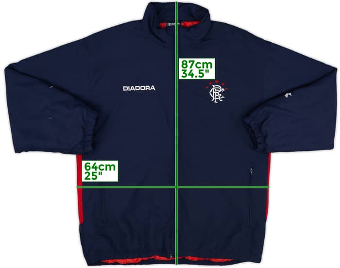 2003-04 Rangers Diadora Padded Coat - 5/10 - (XL)