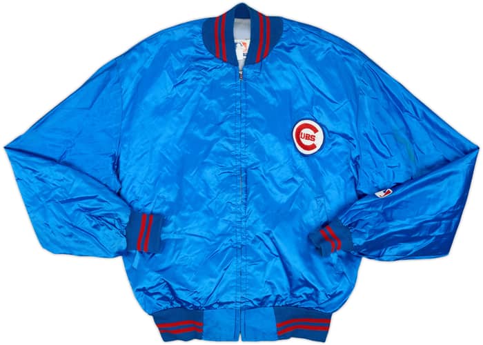 1980s Chicago Cubs MLB Full-Zip Satin Varsity Jacket - 6/10 - (L)