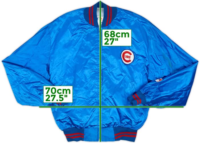 1980s Chicago Cubs MLB Full-Zip Satin Varsity Jacket - 6/10 - (L)