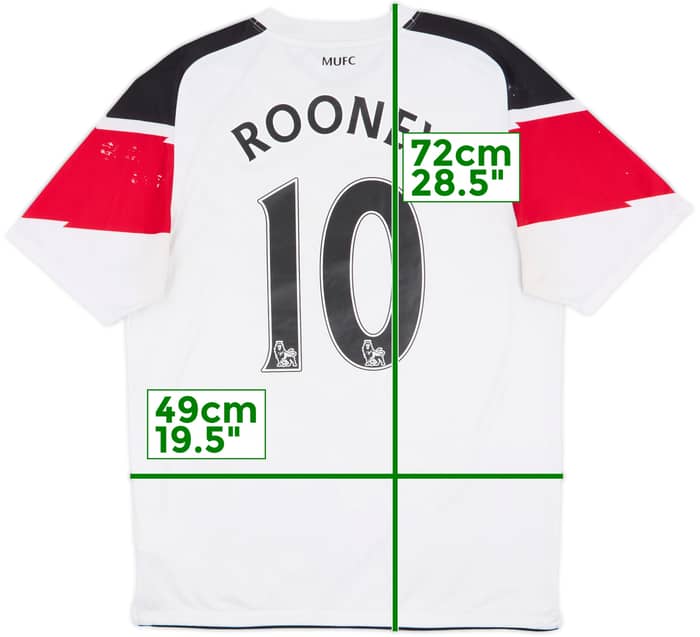 2010-12 Manchester United Away Shirt Rooney #10 - 4/10 - (M)