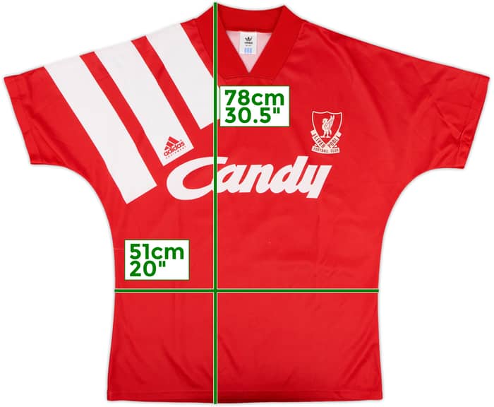 1991-92 Liverpool Home Shirt - 8/10 - (M)