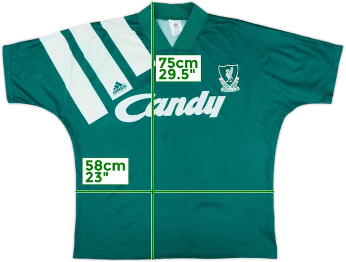 1991-92 Liverpool Away Shirt - 8/10 - (M/L)