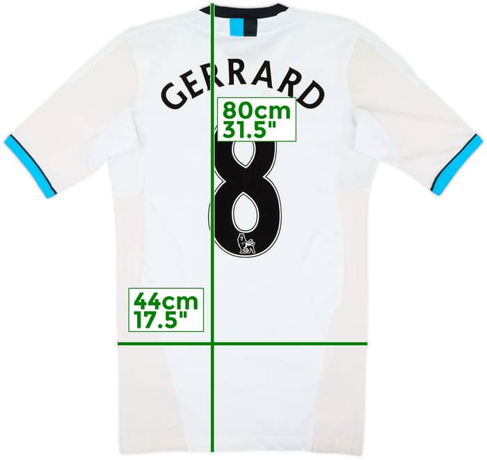 2011-12 Liverpool Player Issue TechFit Third Shirt Gerrard #8 - 5/10 - (L)