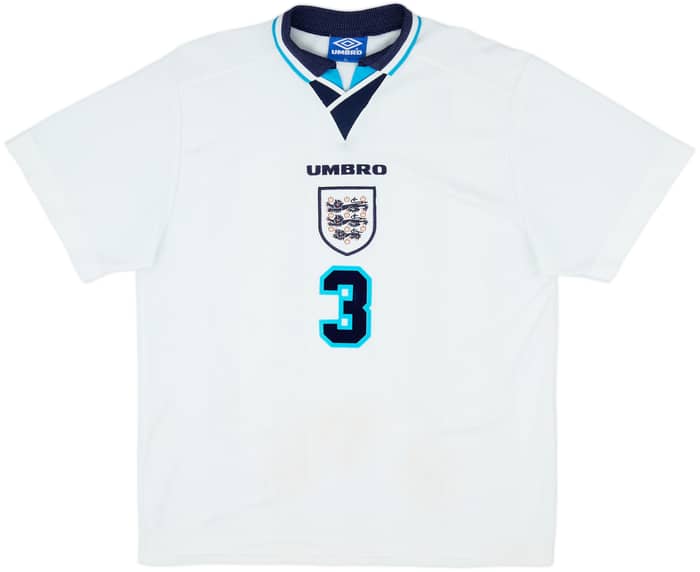 1995-97 England Home Shirt Pearce #3 - 7/10 - (XL)