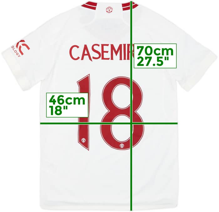 2023-24 Manchester United Third Shirt Casemiro #18 (Women's S)