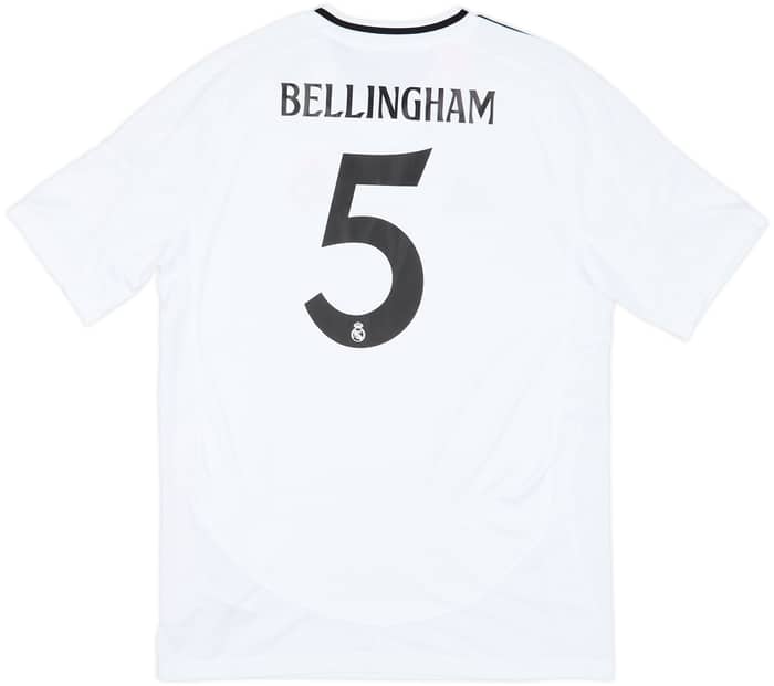 2024-25 Real Madrid Home Shirt Bellingham #5 (XL.Boys)