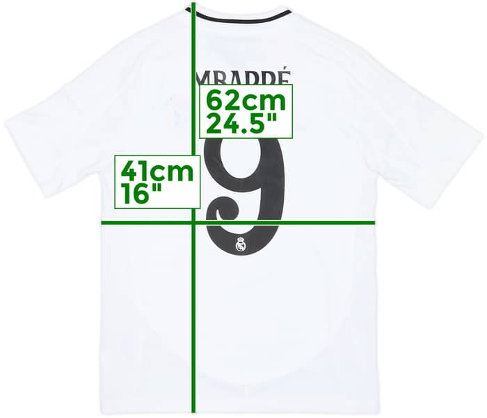 2024-25 Real Madrid Home Shirt Mbappe #9 (M.Boys)