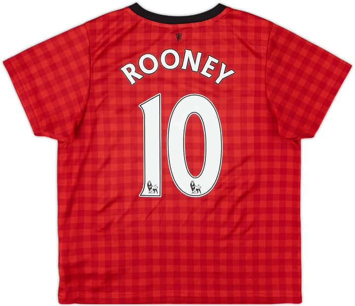 2012-13 Manchester United Home Shirt Rooney #10 - 6/10 - (6-7 Years)