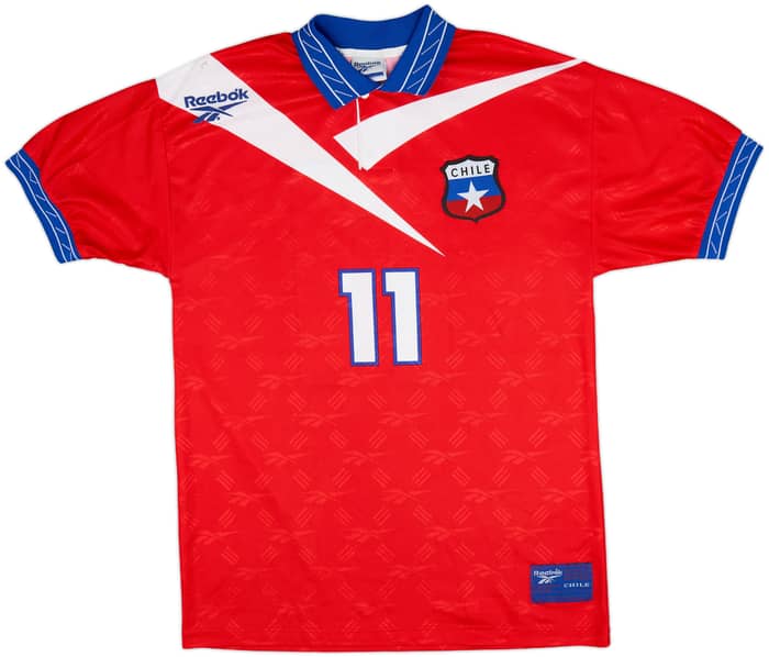 1997-99 Chile Home Shirt #11 (Salas) - 8/10 - (L)