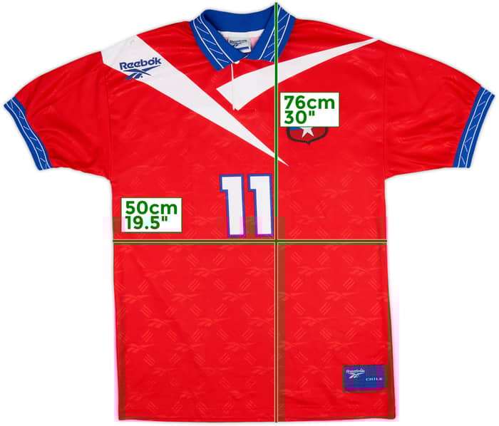 1997-99 Chile Home Shirt #11 (Salas) - 8/10 - (L)