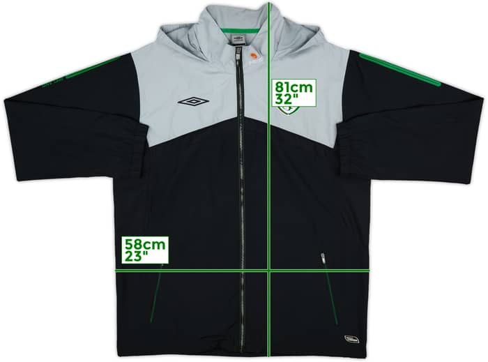 2006-08 Ireland Umbro Hooded Rain Jacket - 6/10 - (L)