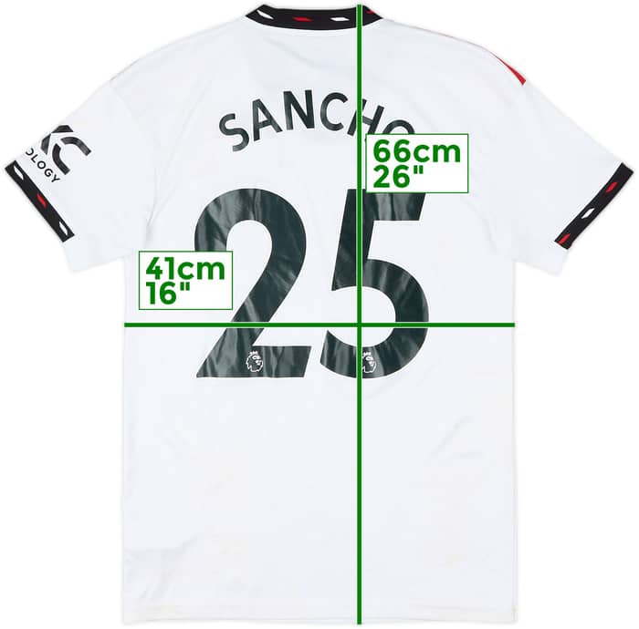 2022-23 Manchester United Away Shirt Sancho #25 - 5/10 - (S)