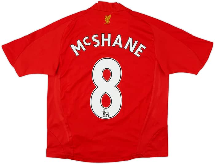 2008-10 Liverpool Home Shirt McShane #8 - 6/10 - (S.Boys)