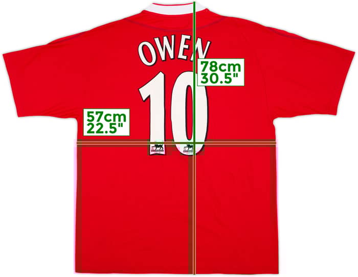 2002-04 Liverpool Home Shirt Owen #10 - 10/10 - (L)