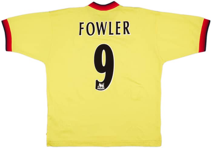 1997-99 Liverpool Away Shirt Fowler #9 - 8/10 - (L)
