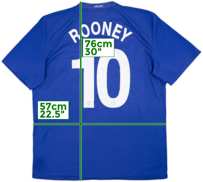 2008-09 Manchester United Third Shirt Rooney #10 - 6/10 - (XL)