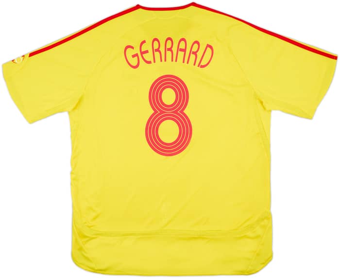 2006-07 Liverpool Away Shirt Gerrard #8 - 7/10 - (XL)