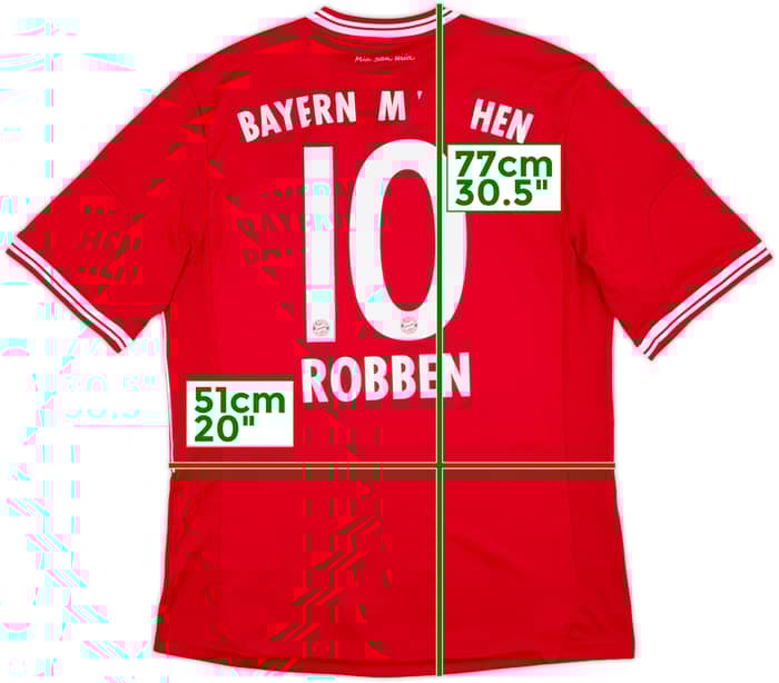2013-14 Bayern Munich Home Shirt Robben #10 - 4/10 - (L)