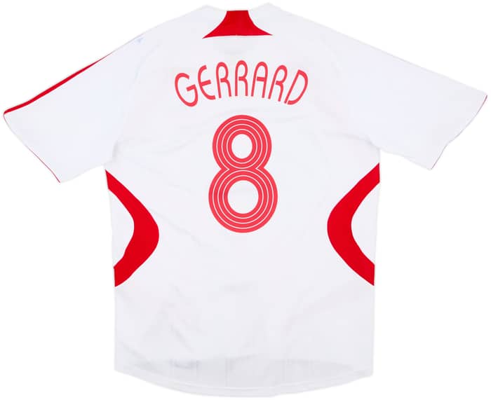 2007-08 Liverpool Away Shirt Gerrard #8 - 4/10 - (L)