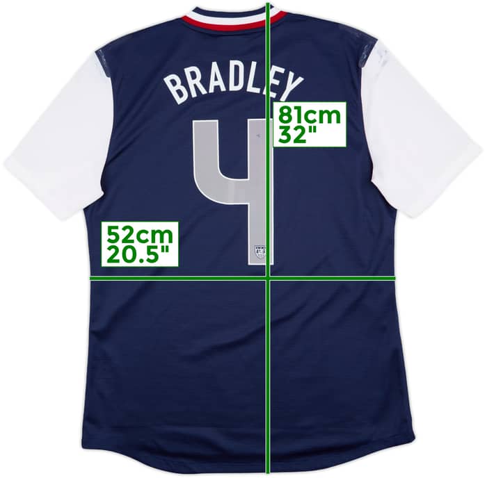 2012-14 USA Player Issue Away Shirt Bradley #4 - 5/10 - (XL)