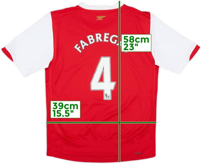 2006-08 Arsenal Home Shirt Fabregas #4 - 9/10 - (M.Boys)