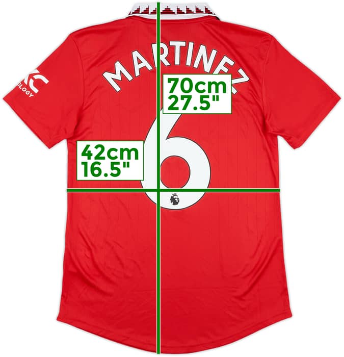 2022-23 Manchester United Home Shirt Martinez #6 (Women's S)