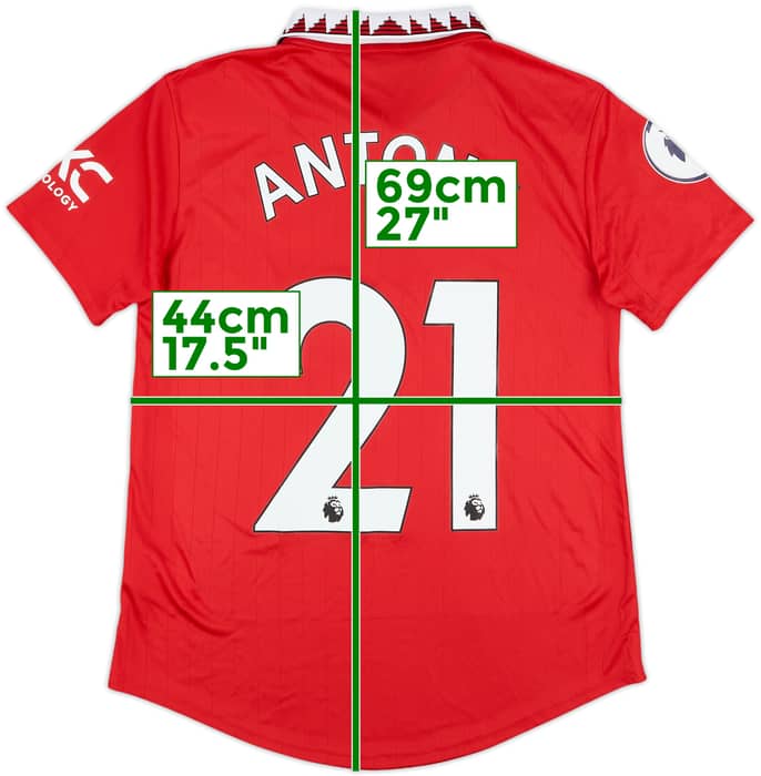 2022-23 Manchester United Home Shirt Antony #21 (Women's S)