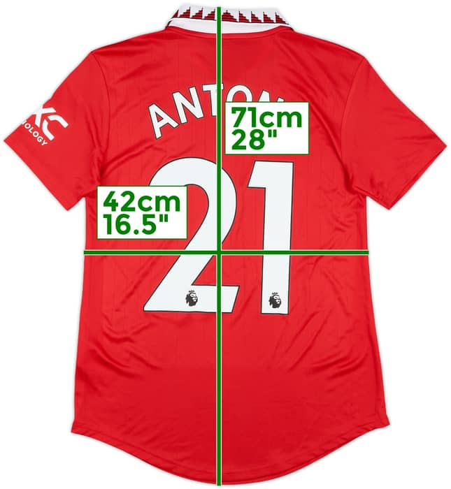2022-23 Manchester United Home Shirt Antony #21 (Women's S)