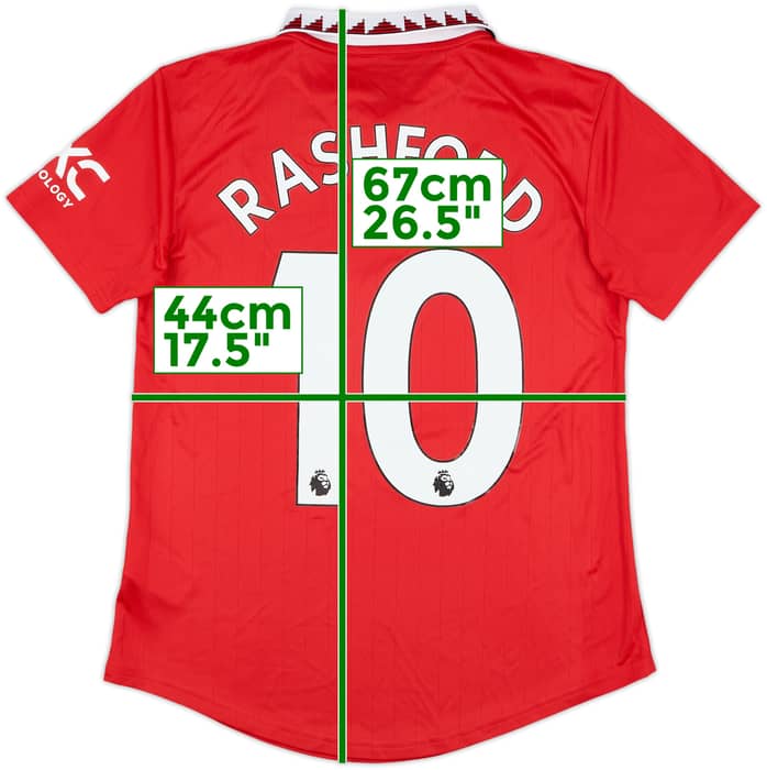 2022-23 Manchester United Home Shirt Rashford #10 (Women's S)