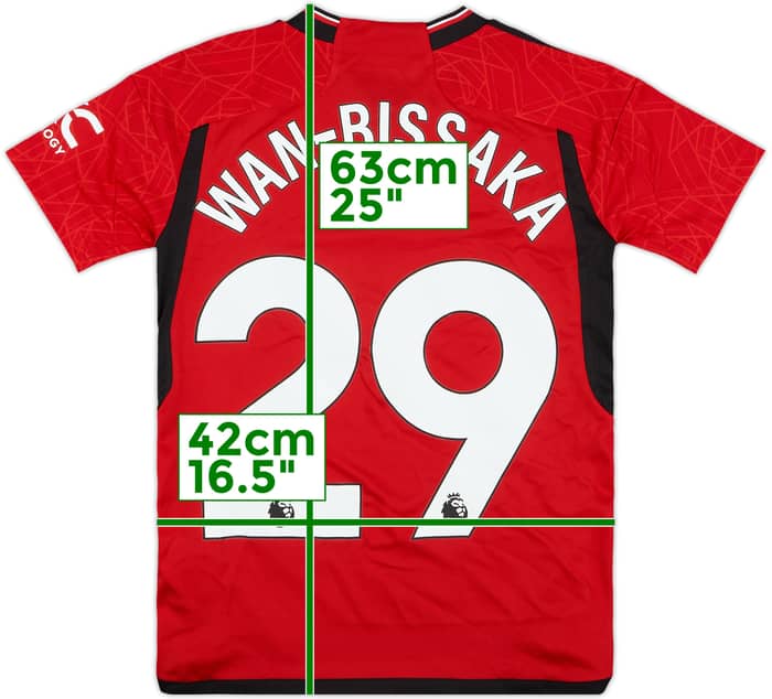 2023-24 Manchester United Home Shirt Wan-Bissaka #29 (Women's 2XS)