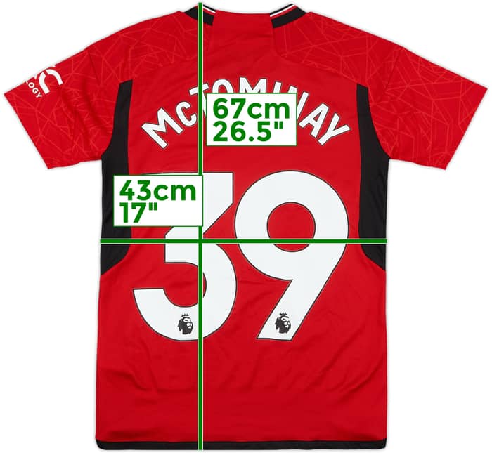 2023-24 Manchester United Home Shirt McTominay #39 (Women's XS)