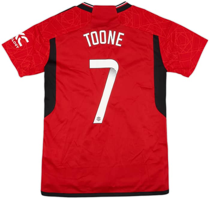 2023-24 Manchester United Home Shirt Toone #7 (Women's S)
