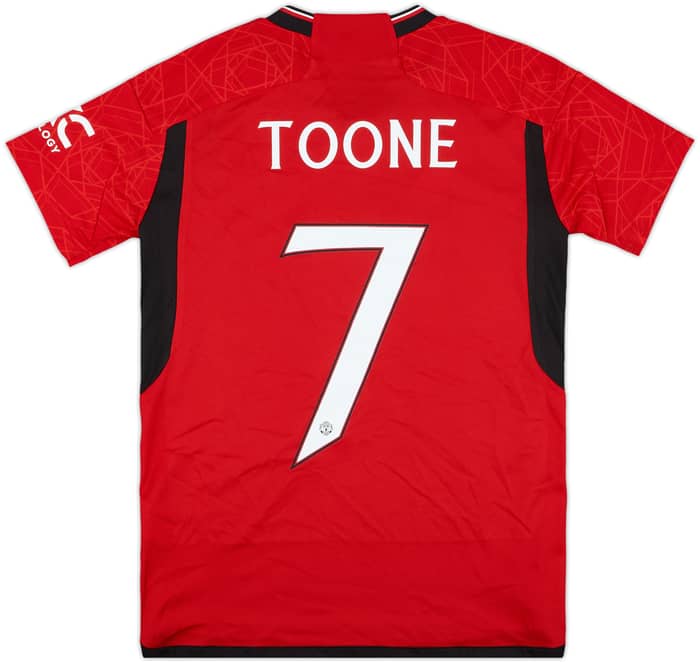 2023-24 Manchester United Home Shirt Toone #7 (Women's S)